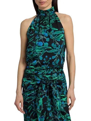 Ungaro Women's Ace Printed Halter Blouse | Thumbnail 3 Ungaro Women's Ace Printed Halter Blouse | Thumbnail 3