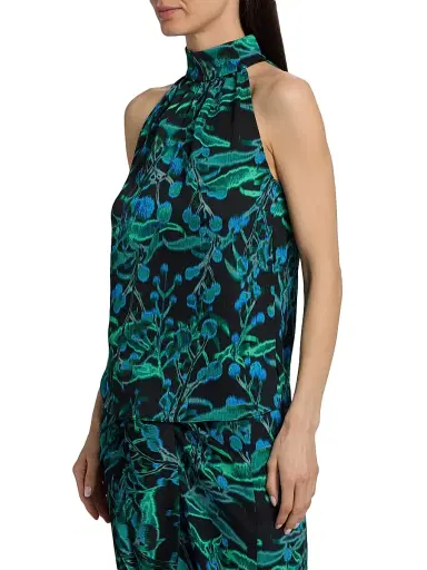 Ungaro Women's Ace Printed Halter Blouse | Thumbnail 4 Ungaro Women's Ace Printed Halter Blouse | Thumbnail 4
