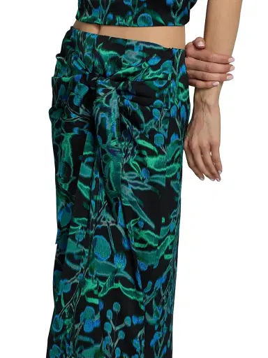 Ungaro Women's Colby Printed Wrap Midi Skirt - Black Multi - Size XXL | Thumbnail 6 Ungaro Women's Colby Printed Wrap Midi Skirt - Black Multi - Size XXL | Thumbnail 6