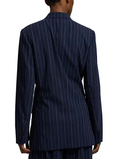 Ralph Lauren Collection Women's Marcy Striped Wool Jacket - Icon Navy Multi | Thumbnail 5