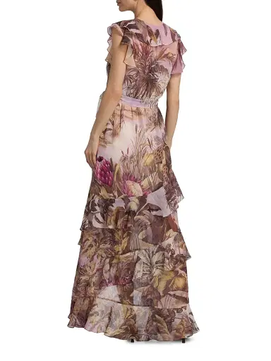 Kobi Halperin Women's Elanor Printed Ruffle Maxi Dress | Thumbnail 5 Kobi Halperin Women's Elanor Printed Ruffle Maxi Dress | Thumbnail 5