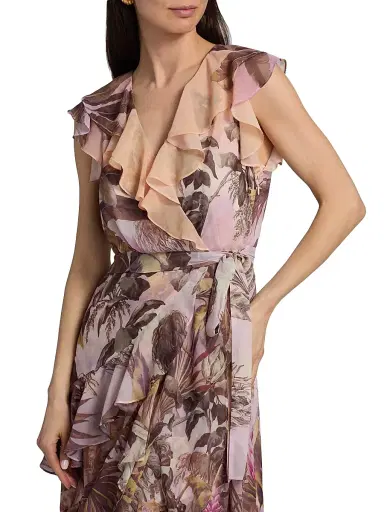 Kobi Halperin Women's Elanor Printed Ruffle Maxi Dress | Thumbnail 6 Kobi Halperin Women's Elanor Printed Ruffle Maxi Dress | Thumbnail 6