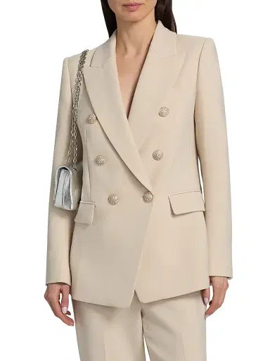 Ungaro Women's Amber Stretch Crepe Double-Breasted Jacket | Thumbnail 3