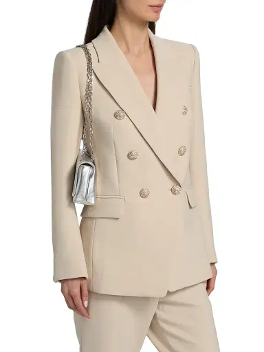 Ungaro Women's Amber Stretch Crepe Double-Breasted Jacket | Thumbnail 4