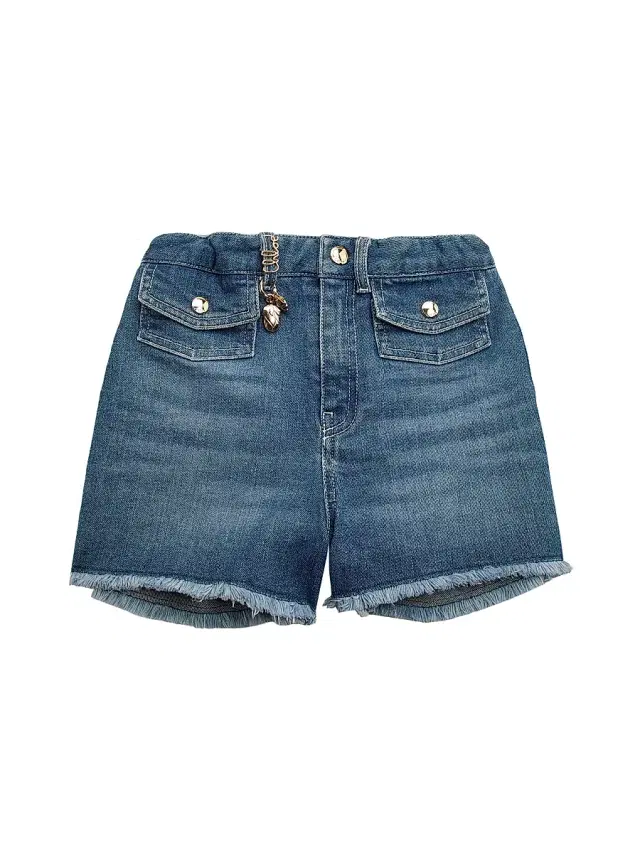Little Girl's & Girl's Cotton Denim Shorts - Doublestone