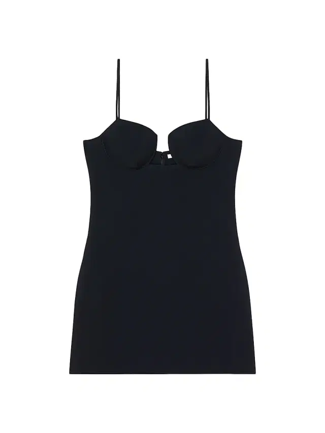 Givenchy Women's Cutaway Mini Dress in Crepe Cady - Black