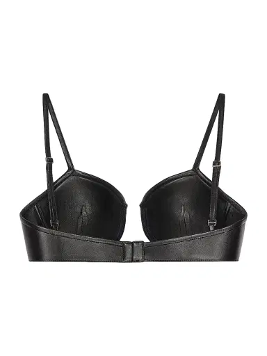 Givenchy Women's Cutaway Bra in Leather - Black - Size 10 | Thumbnail 2 Givenchy Women's Cutaway Bra in Leather - Black - Size 10 | Thumbnail 2
