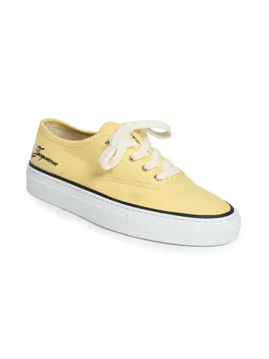 Jacquemus Women's Les Fefe Low-Top Sneakers - Light Yellow - Size 12 | Thumbnail 2