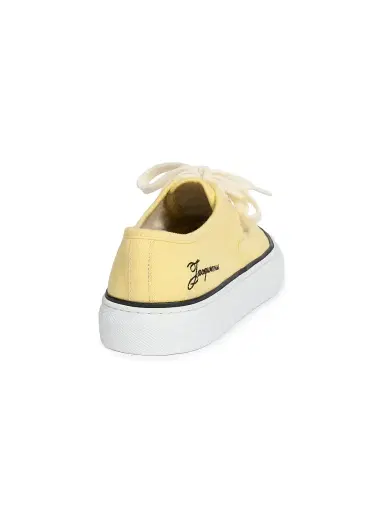 Jacquemus Women's Les Fefe Low-Top Sneakers - Light Yellow - Size 12 | Thumbnail 3