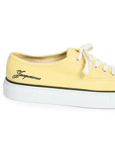 Jacquemus Women's Les Fefe Low-Top Sneakers - Light Yellow - Size 12 | Thumbnail 5