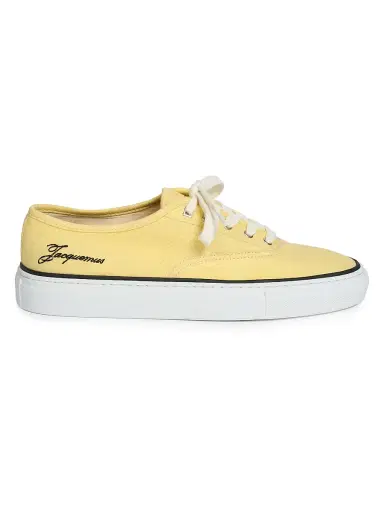 Jacquemus Women's Les Fefe Low-Top Sneakers - Light Yellow - Size 12 | Thumbnail 1