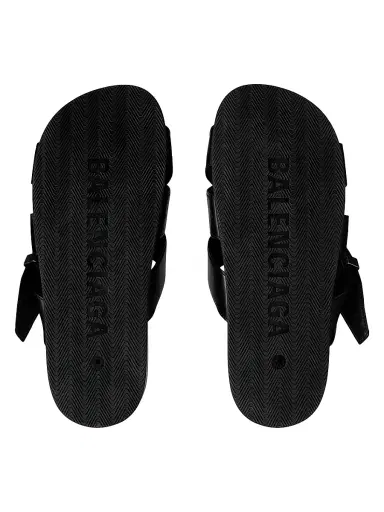 Balenciaga Men's Belt Mules - Black - Size 7 | Thumbnail 5