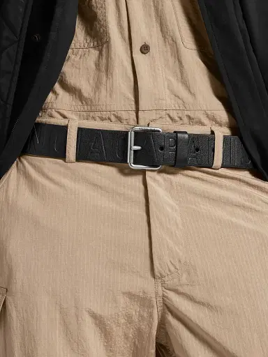 Balenciaga Men's Debossed Logo Belt - Black - Size 38 | Thumbnail 4 Balenciaga Men's Debossed Logo Belt - Black - Size 38 | Thumbnail 4