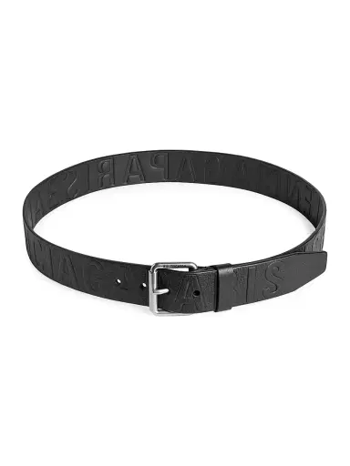Balenciaga Men's Debossed Logo Belt - Black - Size 38 | Thumbnail 1 Balenciaga Men's Debossed Logo Belt - Black - Size 38 | Thumbnail 1