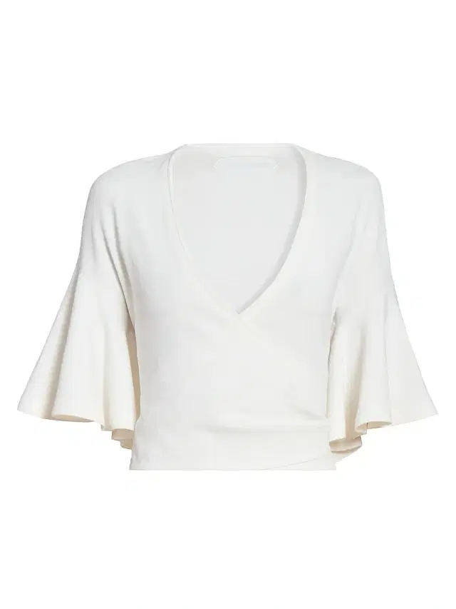 Women's La Maille Paysan Surplice Top - Off White
