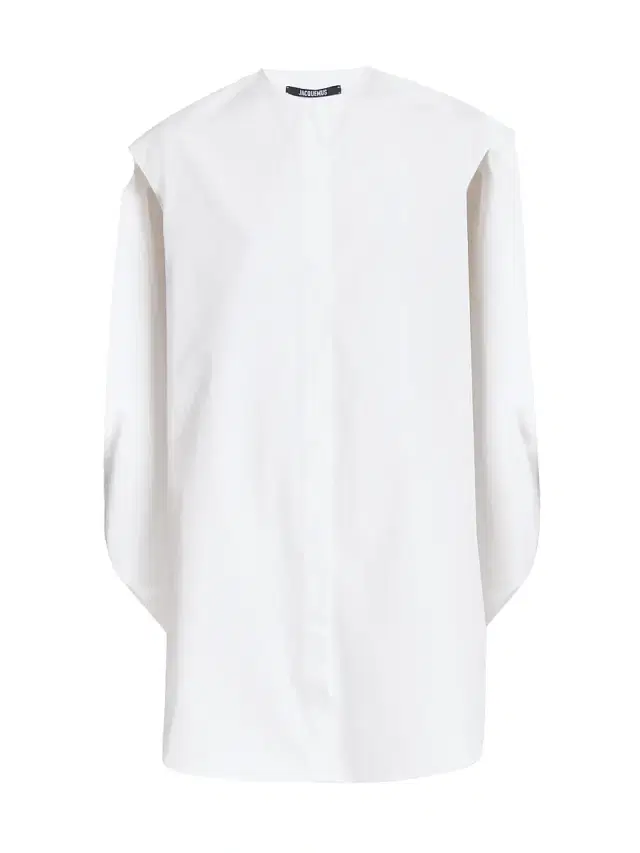 Jacquemus Women's Berlingot Cotton Shift Mini-Shirtdress - White