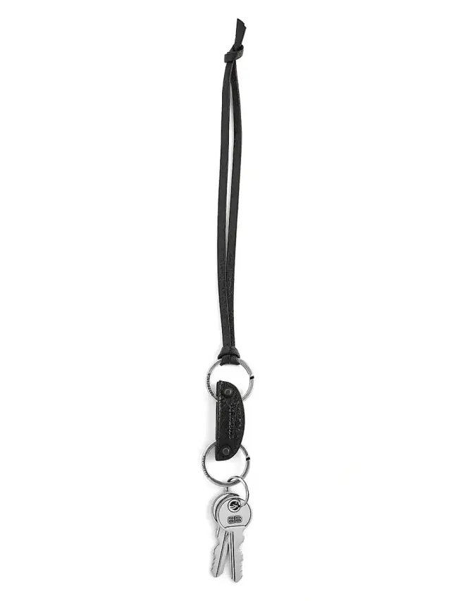 Balenciaga Men's Le City Charm and Keychain - Black