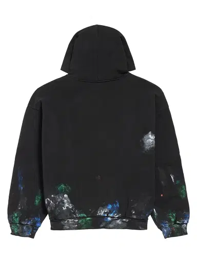 Balenciaga Men's Painter's Shirt Medium Fit Hoodie - Black - Size XL | Thumbnail 2 Balenciaga Men's Painter's Shirt Medium Fit Hoodie - Black - Size XL | Thumbnail 2