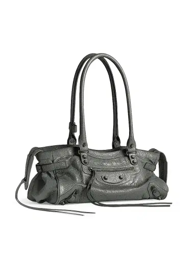 Balenciaga Women's Le City Top Handle East-West Bag - Volcanic Rock | Thumbnail 2 Balenciaga Women's Le City Top Handle East-West Bag - Volcanic Rock | Thumbnail 2