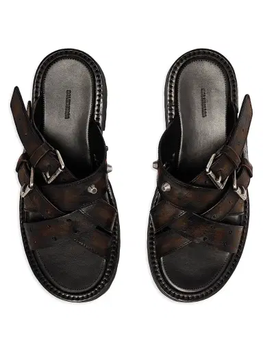 Balenciaga Women's Venom Open Mules - Brown - Size 10 | Thumbnail 6