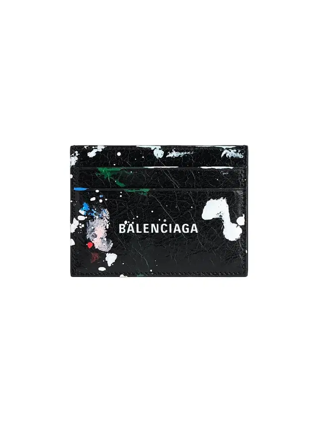 Balenciaga Men's Cash Card Holder - Black