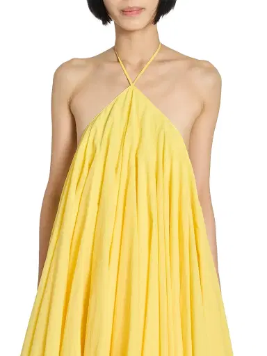 Jacquemus Women's La Abiha Gathered Asymmetric Trapeze Minidress | Thumbnail 6 Jacquemus Women's La Abiha Gathered Asymmetric Trapeze Minidress | Thumbnail 6
