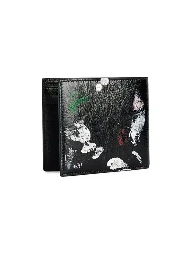 Balenciaga Men's Cash Square Folded Wallet - Black | Thumbnail 2