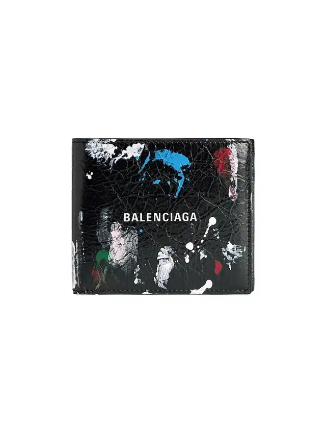 Men's Cash Square Folded Wallet - Black