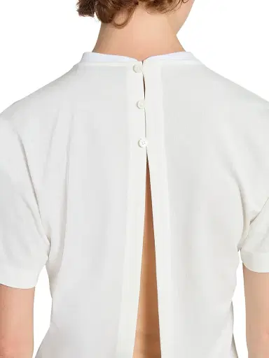 Jacquemus Women's Le Ventadou Split-Back T-Shirt - White - Size XL | Thumbnail 6 Jacquemus Women's Le Ventadou Split-Back T-Shirt - White - Size XL | Thumbnail 6