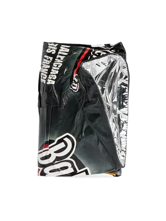 Balenciaga Chips Passport Holder - Black