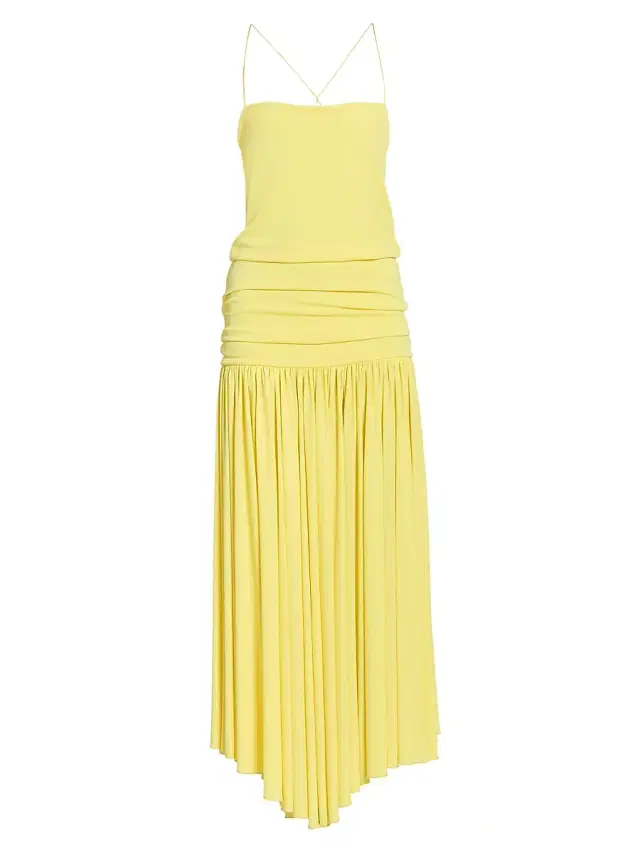 Jacquemus Women's Drop-Waist Maxi Dress - Yellow