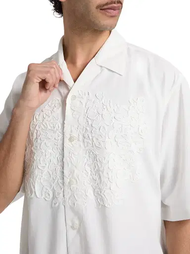 Homme Plissé Issey Miyake Men's Embroidery Press Shirt | Thumbnail 6 Homme Plissé Issey Miyake Men's Embroidery Press Shirt | Thumbnail 6