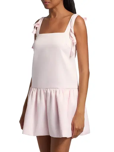 Self-Portrait Women's Flower Taffeta A-Line Minidress | Thumbnail 4 Self-Portrait Women's Flower Taffeta A-Line Minidress | Thumbnail 4