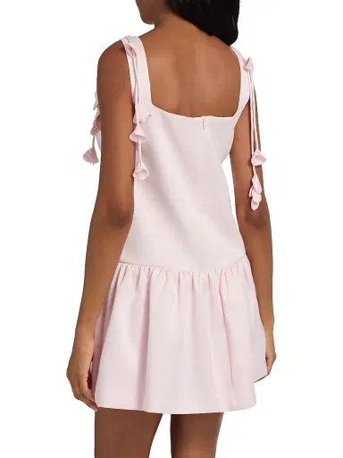 Self-Portrait Women's Flower Taffeta A-Line Minidress | Thumbnail 5 Self-Portrait Women's Flower Taffeta A-Line Minidress | Thumbnail 5
