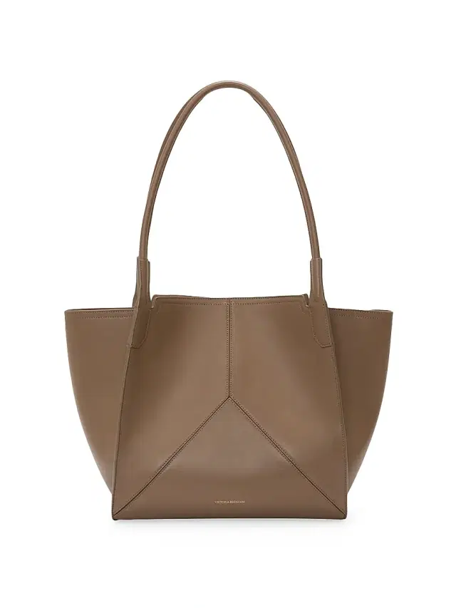 Victoria Beckham Women's Victoria Leather Tote Bag - Dove Grey