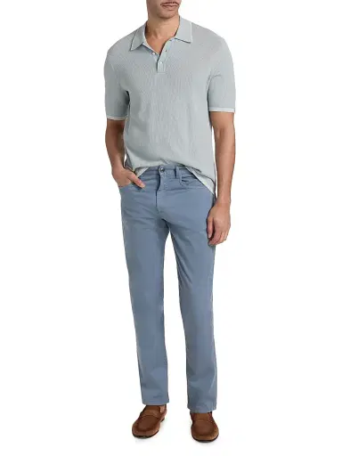 Canali Men's Stretch-Cotton Straight Jeans - Blue - Size 38 | Thumbnail 2 Canali Men's Stretch-Cotton Straight Jeans - Blue - Size 38 | Thumbnail 2