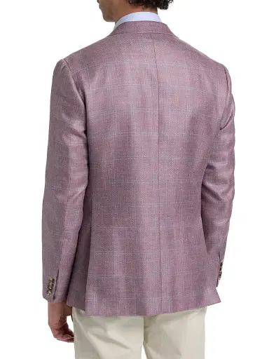 Canali Men's Kei Windowpane Plaid Sport Coat - Brown - Size 42 | Thumbnail 5