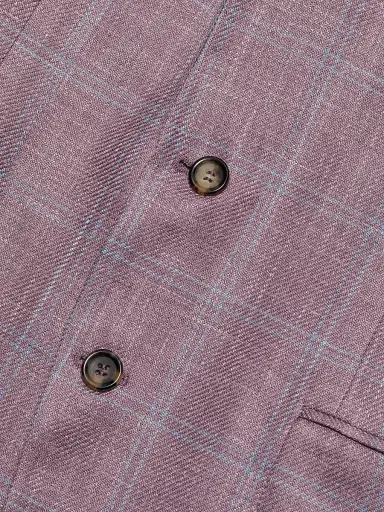 Canali Men's Kei Windowpane Plaid Sport Coat - Brown - Size 42 | Thumbnail 7