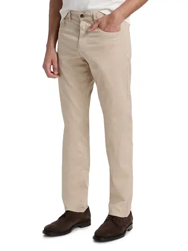 Canali Men's Stretch-Cotton 5-Pocket Pants - Tan - Size 34 | Thumbnail 4