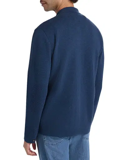 Canali Men's Chest Pocket Knit Overshirt | Thumbnail 5