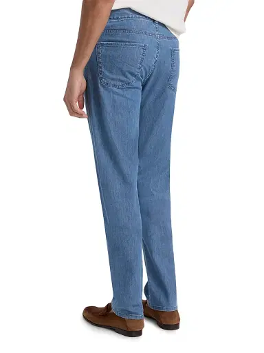 Canali Men's Lightweight Stretch-Cotton Jeans - Blue - Size 36 | Thumbnail 5 Canali Men's Lightweight Stretch-Cotton Jeans - Blue - Size 36 | Thumbnail 5