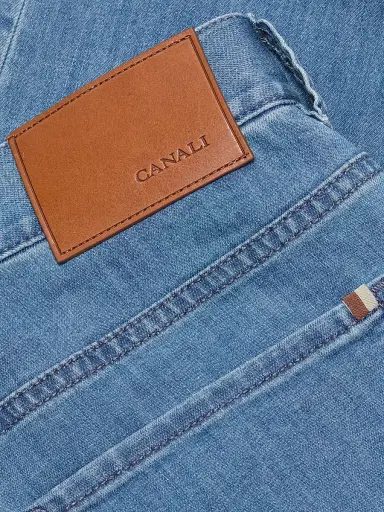 Canali Men's Lightweight Stretch-Cotton Jeans - Blue - Size 36 | Thumbnail 7 Canali Men's Lightweight Stretch-Cotton Jeans - Blue - Size 36 | Thumbnail 7