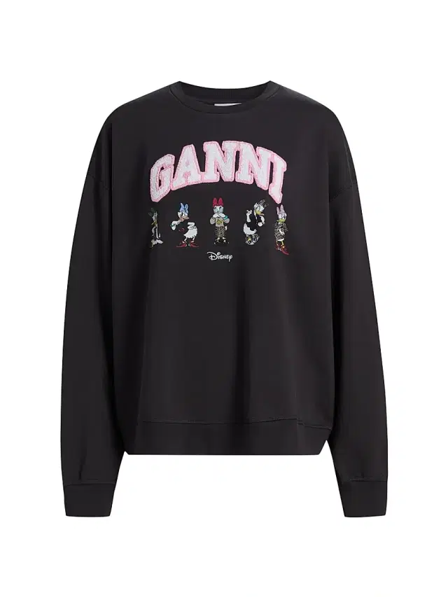 Women's Isoli Daisy Cotton Jersey Crewneck Sweatshirt - Phantom