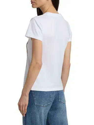 Ganni Women's Cartoon Cotton Jersey T-Shirt - Bright White | Thumbnail 5