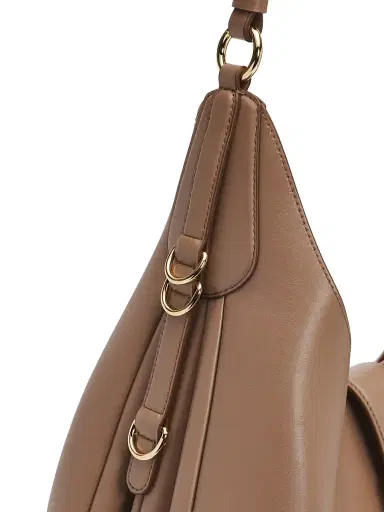 Ganni Women's Kat Large Leather Hobo Bag - Coca Mocha | Thumbnail 6 Ganni Women's Kat Large Leather Hobo Bag - Coca Mocha | Thumbnail 6