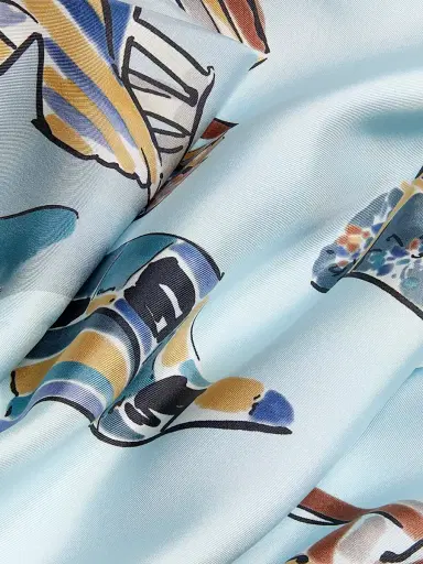 Ferragamo Women's Printed Silk Scarf | Thumbnail 3 Ferragamo Women's Printed Silk Scarf | Thumbnail 3