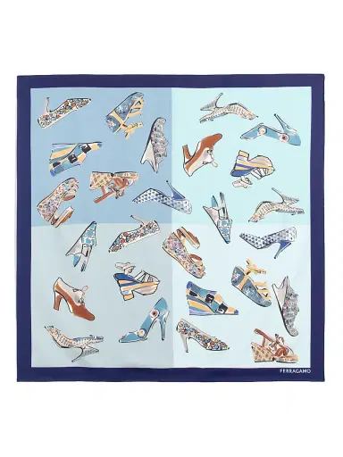 Ferragamo Women's Printed Silk Scarf | Thumbnail 1 Ferragamo Women's Printed Silk Scarf | Thumbnail 1