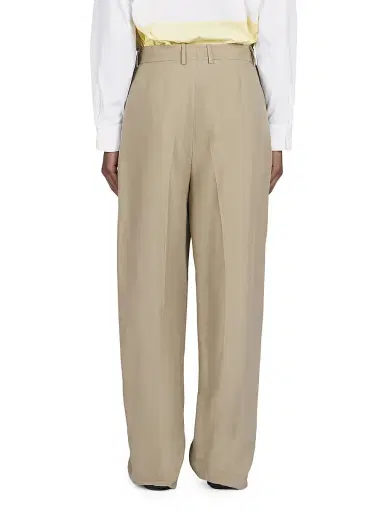Ferragamo Men's Wide-Leg Linen-Blend Trousers | Thumbnail 5 Ferragamo Men's Wide-Leg Linen-Blend Trousers | Thumbnail 5