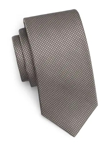 Isaia Men's Geometric Silk Tie | Thumbnail 1 Isaia Men's Geometric Silk Tie | Thumbnail 1