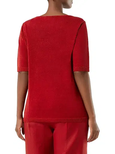 Marina Rinaldi Women's Linen Blend Sweater - Cherry - Size Large | Thumbnail 4 Marina Rinaldi Women's Linen Blend Sweater - Cherry - Size Large | Thumbnail 4